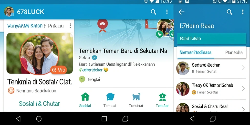 Antarmuka aplikasi 678LUCK yang menarik dan interaktif