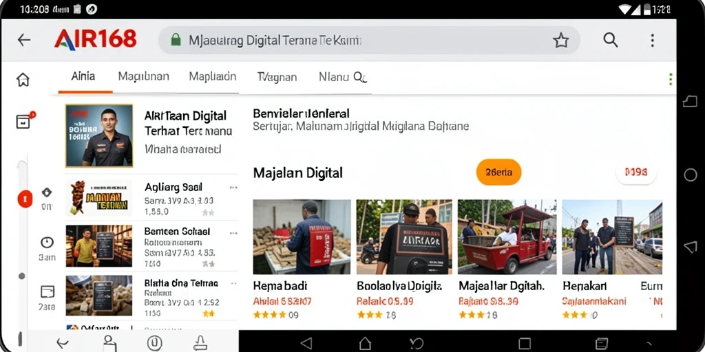 Tampilan antarmuka AIR168 yang menarik dan mudah digunakan.