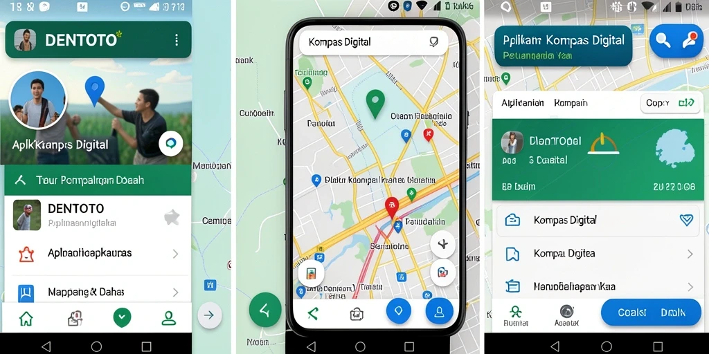 Tampilan antarmuka DENTOTO yang sederhana dan informatif.