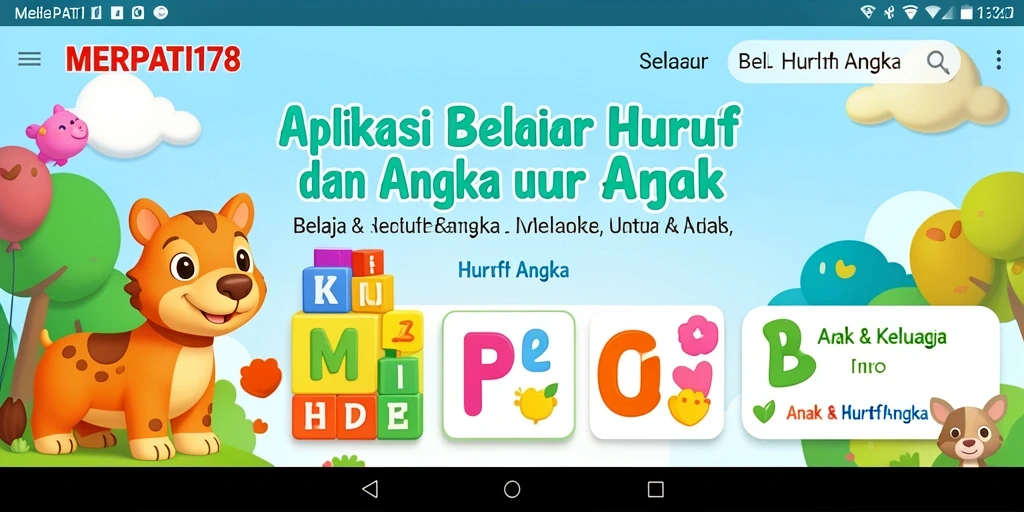 Tampilan antarmuka aplikasi MERPATI178 yang menarik dan interaktif.