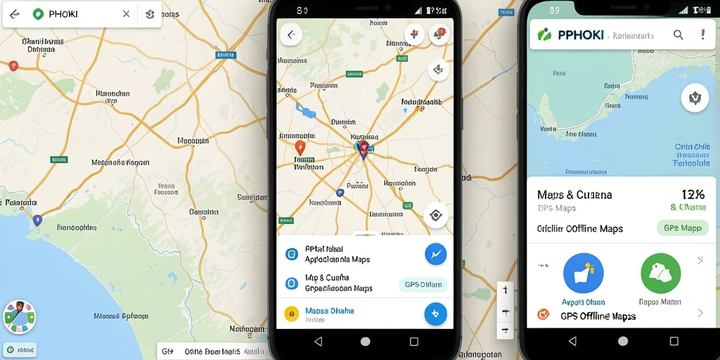 Antarmuka PPHOKI yang sederhana dan fungsional untuk navigasi offline.