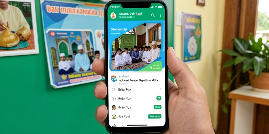 Antarmuka PRG007 yang ramah pengguna untuk belajar ngaji.