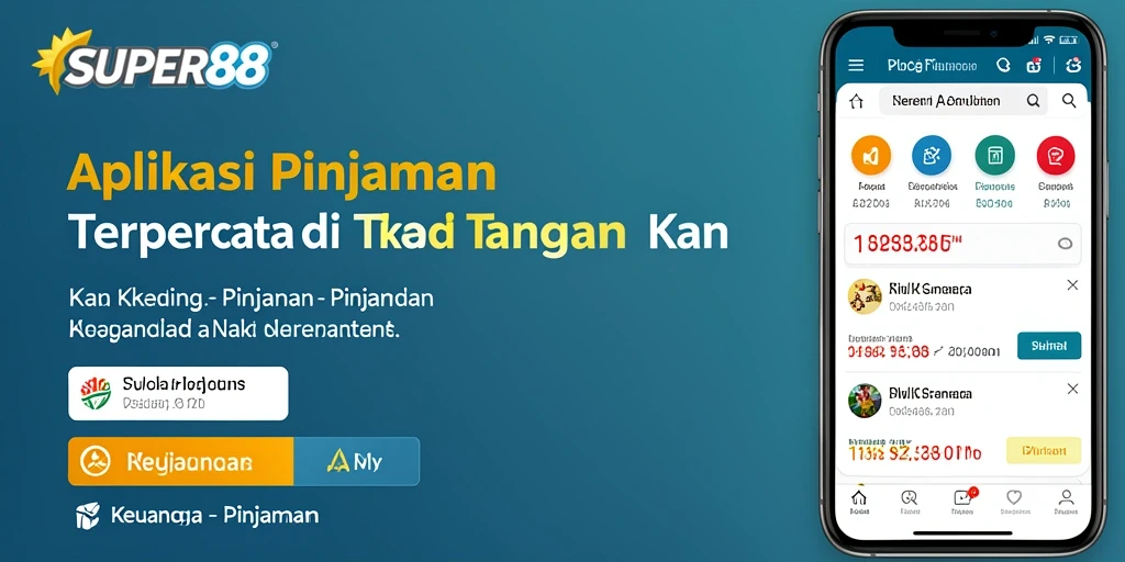 Tampilan antarmuka aplikasi SUPER88 yang modern dan mudah digunakan.