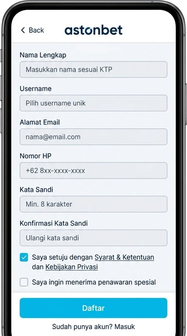 Panduan Buat Akun Baru Astonbet untuk Android